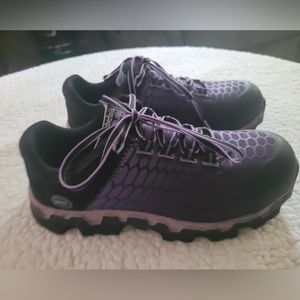 size 9 1/2 wide Timberland pro work safety shoes, women’s